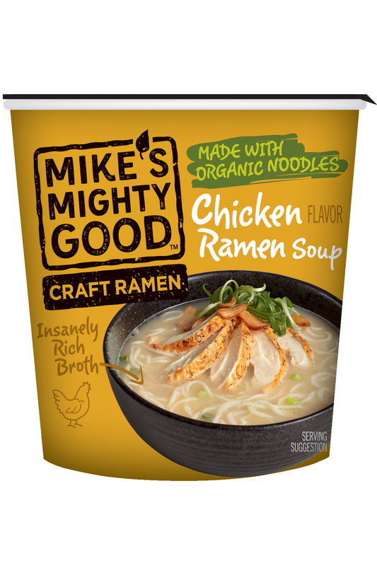 酷牌库|商品详情-Mike'S Mighty Good进口代理批发 Mike's Mighty Good Craft Ramen 有机鸡肉拉面汤，1.6 盎司，每箱 6 个