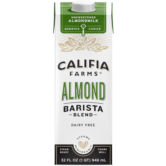 Califia Farms进口代理批发 Califia Farms Barista Blend 无糖，32 液量盎司，每箱 6 块