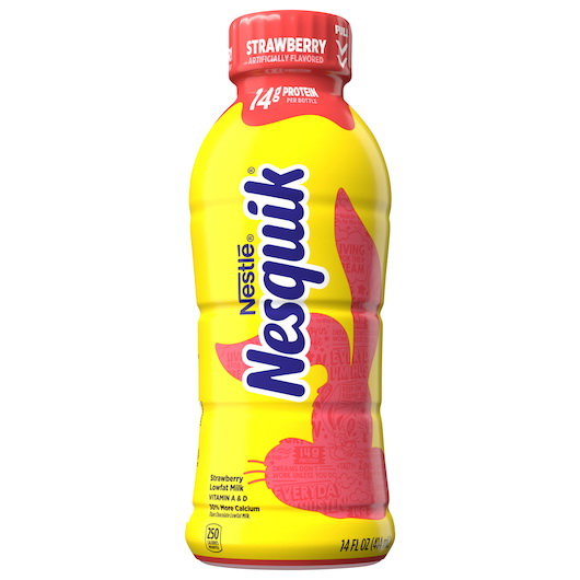 Nesquik进口代理批发 Nesquik Nesquik 草莓 1%，14 液量盎司，每箱 12 个