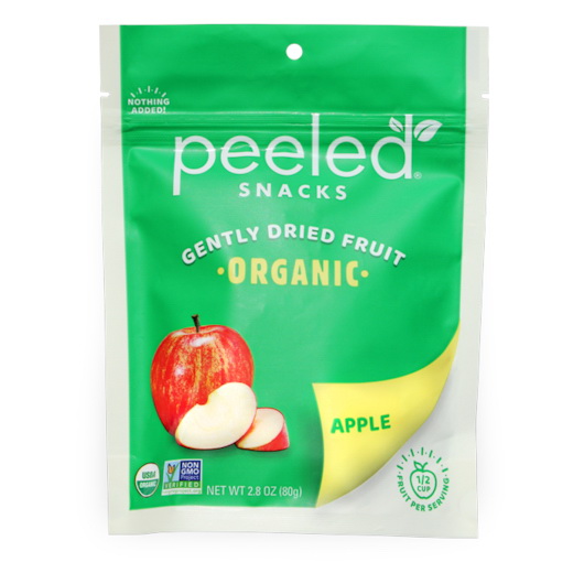 酷牌库|商品详情-Peeled Snacks进口代理批发 去皮零食苹果有机干果a&nbsp;，2.8 盎司，每箱 12 个