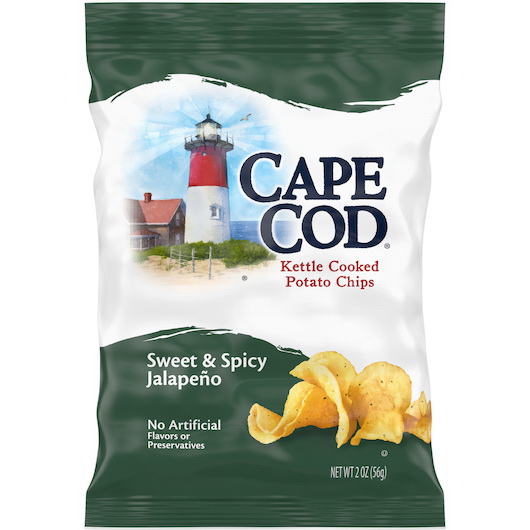 Cape Cod进口代理批发 Cape Cod 墨西哥辣椒薯片，2 盎司，每箱 6 个