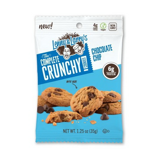 Lenny & Larry's Crunchy Cookie进口代理批发 Lenny & Larry's 脆饼干 巧克力片脆饼干 1.25 盎司，1.25 盎司，每箱 6 个