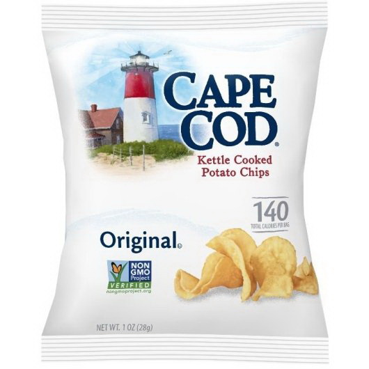 Cape Cod进口代理批发 Cape Cod 水壶片加盐，1 盎司，每箱 88 颗