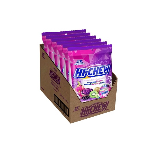 酷牌库|商品详情-Hi-Chew进口代理批发 Hi-Chew Bag 超级水果混合物，3.17 盎司，每箱 6 个