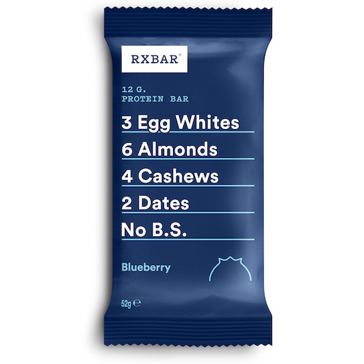 Rxbar进口代理批发 Rxbar 蓝莓蛋白棒，1.83 盎司，每箱 6 块