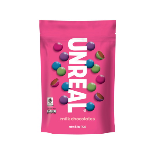 酷牌库|商品详情-Unreal Candy进口代理批发 Unreal Candy 糖果涂层牛奶巧克力袋，5 盎司，每箱 6 个