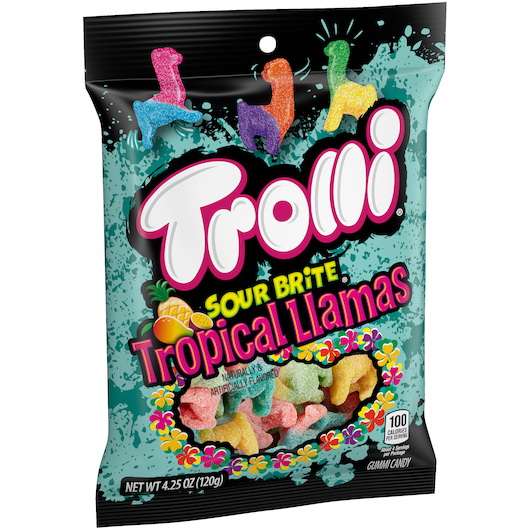 Trolli进口代理批发 Trolli Sour Brite Llamas，4.25 盎司，每箱 12 个