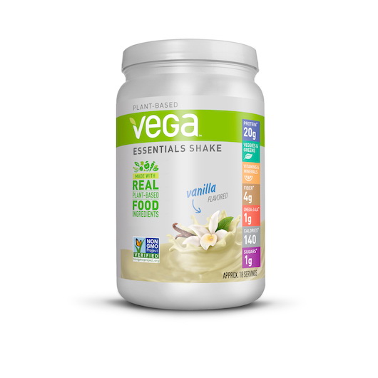 VEGA进口代理批发 Vega Essentials 香草桶装，21.9 盎司，每箱 12 件