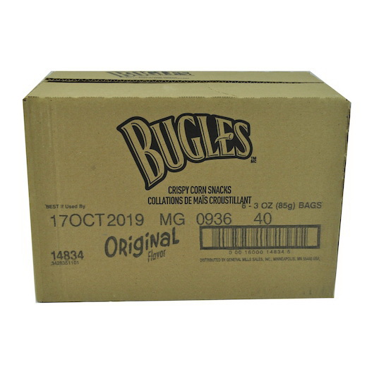 酷牌库|商品详情-Bugles进口代理批发 Bugles 原味，3 盎司，每箱 6 个