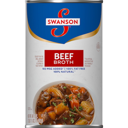 Swanson进口代理批发 Swanson 牛肉汤，49.5 盎司，每箱 12 粒