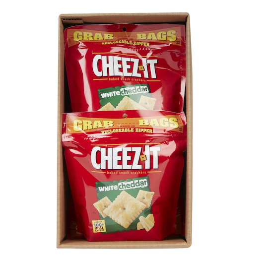 Cheez-It进口代理批发 Cheez-It 抓包可重新封闭白色切达饼干，7 盎司，每箱 6 个