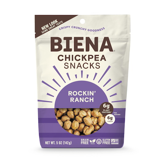 Biena Snacks进口代理批发 Biena Snacks 牧场鹰嘴豆，5 盎司，每箱 8 个