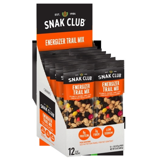 酷牌库|商品详情-Grab & Run进口代理批发 Snak Club Century Snacks Energizer Trail Mix，2 盎司，每箱 12 粒