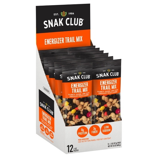 酷牌库|商品详情-Grab & Run进口代理批发 Snak Club Century Snacks Energizer Trail Mix，2 盎司，每箱 12 粒