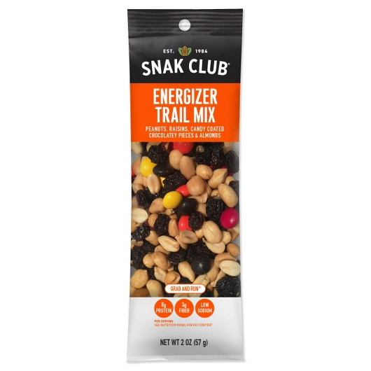 酷牌库|商品详情-Grab & Run进口代理批发 Snak Club Century Snacks Energizer Trail Mix，2 盎司，每箱 12 粒