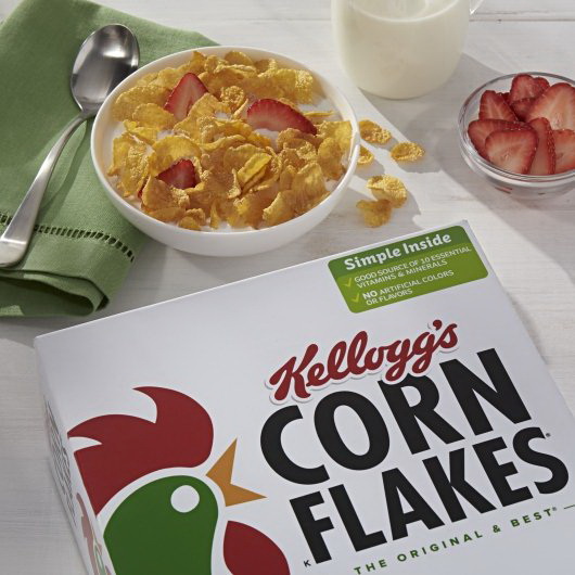 酷牌库|商品详情-Kellogg's进口代理批发 Kellogg's 玉米片麦片，12 盎司，每箱 10 片