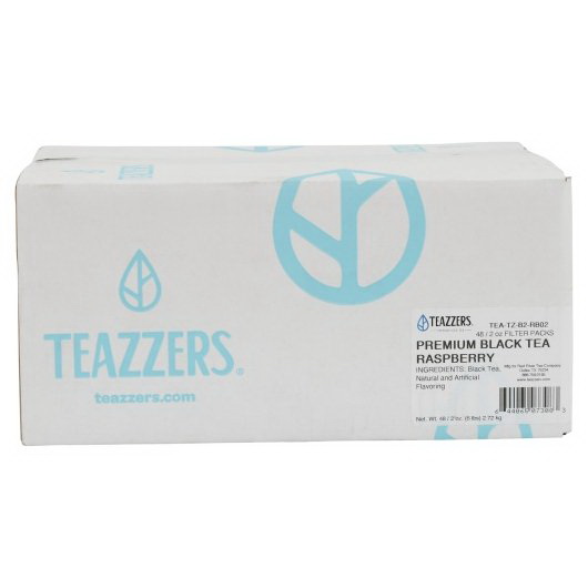 酷牌库|商品详情-Teazzers进口代理批发 Teazzers 优质红茶覆盆子，2 盎司，每箱 48 粒