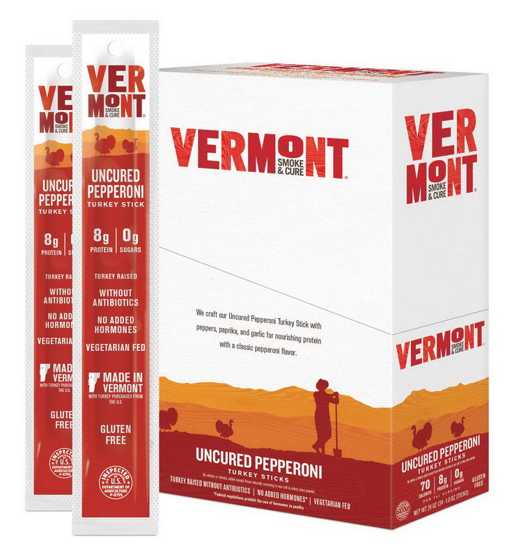 Vermont Smoke And Cure进口代理批发 Vermont Smoke And Cure 未腌制意大利辣香肠火鸡，1 盎司，每盒 24 个，每箱 2 个