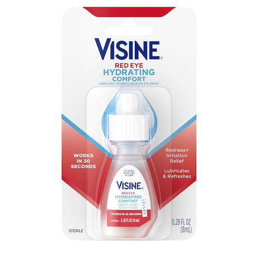 酷牌库|商品详情-Visine进口代理批发 Visine 红眼舒适水合物，0.28 液量盎司，每盒 6 粒，每箱 6 粒