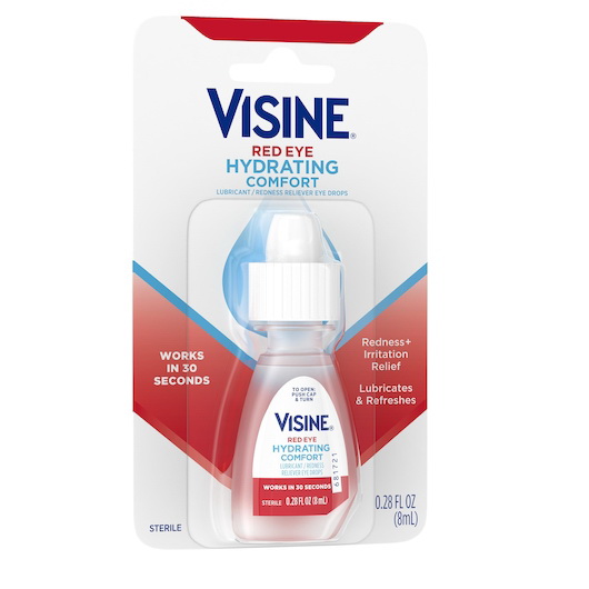 酷牌库|商品详情-Visine进口代理批发 Visine 红眼舒适水合物，0.28 液量盎司，每盒 6 粒，每箱 6 粒