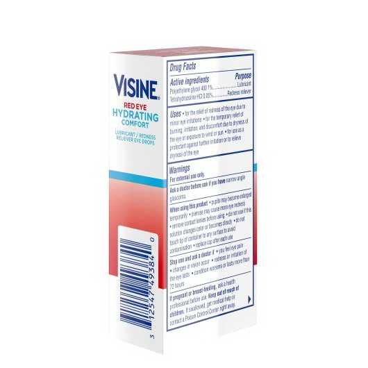 酷牌库|商品详情-Visine进口代理批发 Visine 红眼舒适保湿，0.5 液量盎司，每箱 12 件