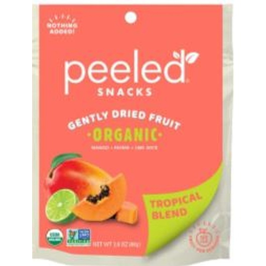 Peeled Snacks进口代理批发 去皮零食热带混合有机水果干&nbsp;a&nbsp;，2.8 盎司，每箱 12 个