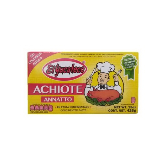 El Yucateco进口代理批发 El Yucateco Achiote/胭脂树膏块，15 盎司，每箱 12 块