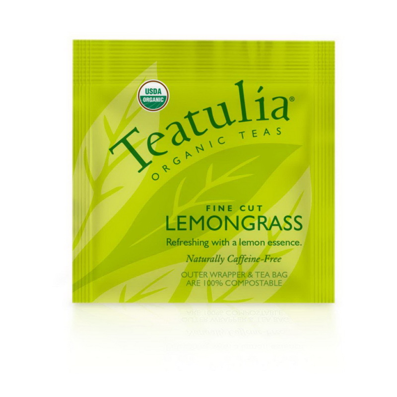 Teatulia Organic Teas进口代理批发 Teatulia 有机茶柠檬草包装标准，50 片，每箱 1 片