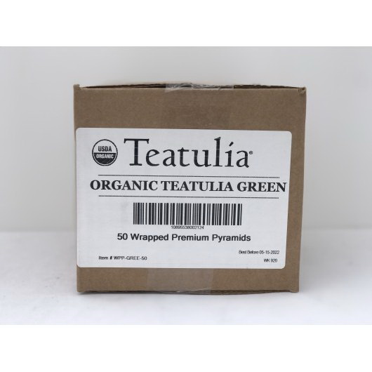 酷牌库|商品详情-Teatulia Organic Teas进口代理批发 Teatulia 有机茶绿色包装优质茶，50 片，每箱 1 片