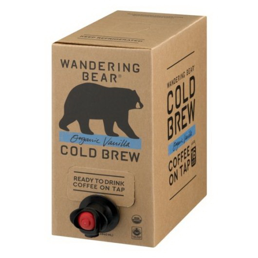 酷牌库|商品详情-Wandering Bear Coffee进口代理批发 Wandering Bear Coffee 香草冷萃咖啡盒，96 液量盎司，每盒 3 件