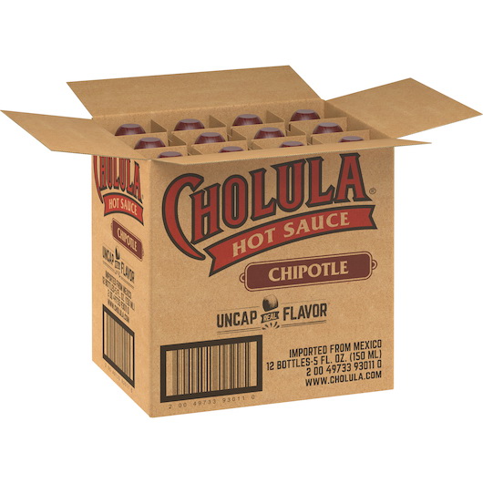 酷牌库|商品详情-Cholula进口代理批发 Cholula Chipotle 辣酱，5 液量盎司，每箱 12 粒