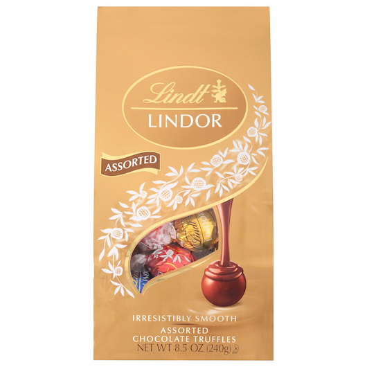 Lindt & Sprungli进口代理批发 Lindt & Sprungli Lindor 什锦袋，8.5 盎司，每箱 6 个