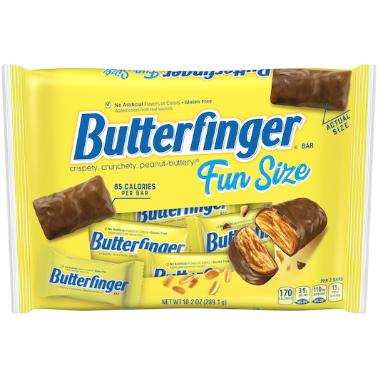 Butterfinger进口代理批发 Butterfinger Fun 尺寸，10.2 盎司，每箱 12 个