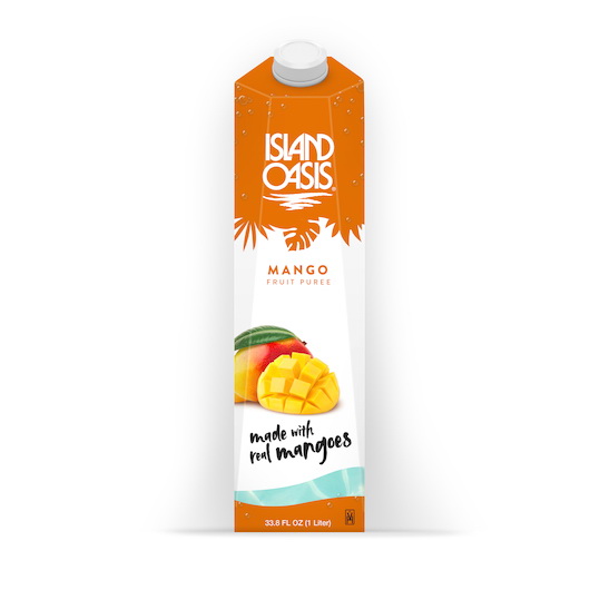 Island Oasis进口代理批发 Island Oasis 混合芒果泥，1 升，每箱 12 粒