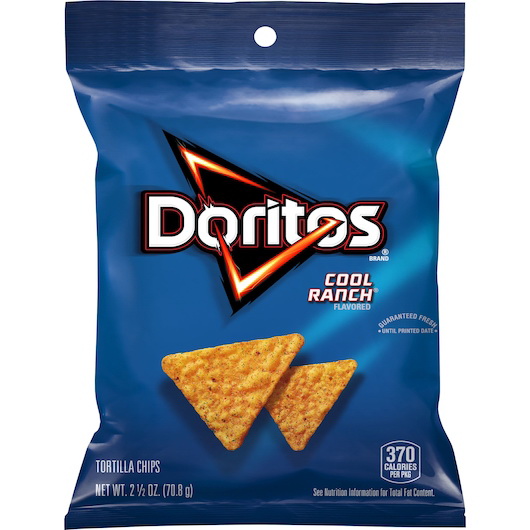 Doritos进口代理批发 Doritos 玉米片 Cool Ranch，2.5 盎司，每箱 24 片