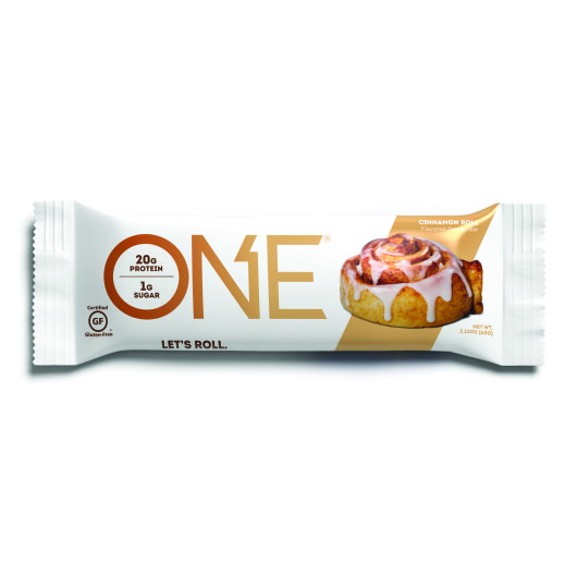 ONE进口代理批发 One Brand 肉桂卷棒，2.12 盎司，每箱 6 块