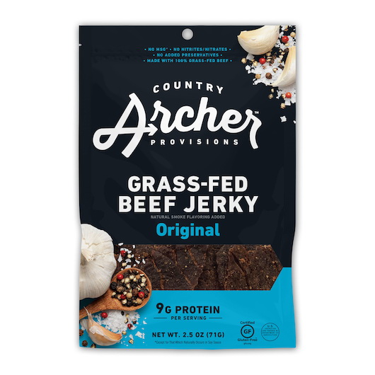 酷牌库|商品详情-Country Archer Jerky进口代理批发 Country Archer Jerky Co 原味牛肉干，2.5 盎司，每箱 12 块