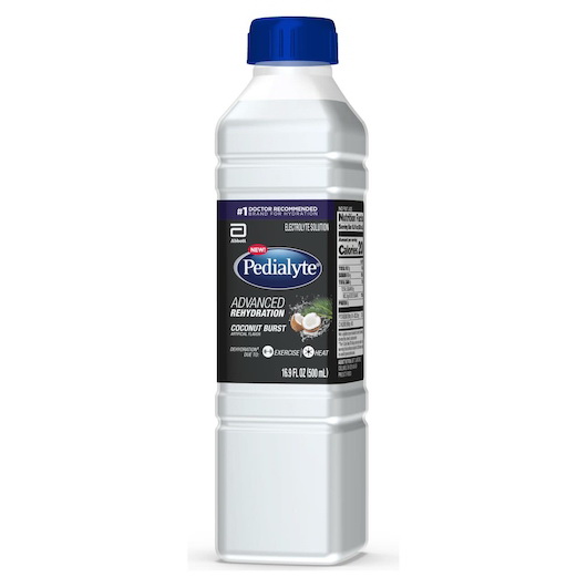 Pedialyte进口代理批发 Pedialyte 椰子味电解质溶液，500 毫升，每箱 12 粒