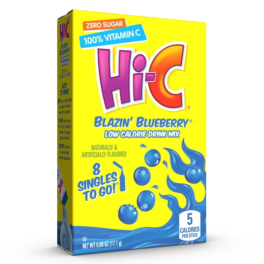 酷牌库|商品详情-Hi-C进口代理批发 Hi-C Flashin' Fruit Punch 低热量饮料混合单份外带，8 件，每箱 12 件