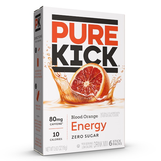 酷牌库|商品详情-Pure Kick进口代理批发 Pure Kick 能量饮料混合芒果巴西莓单份外带，6 件，每箱 12 件