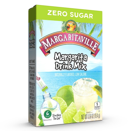 Margaritaville进口代理批发 Margaritaville 玛格丽塔低热量饮料单份外带，6 件，每箱 12 件