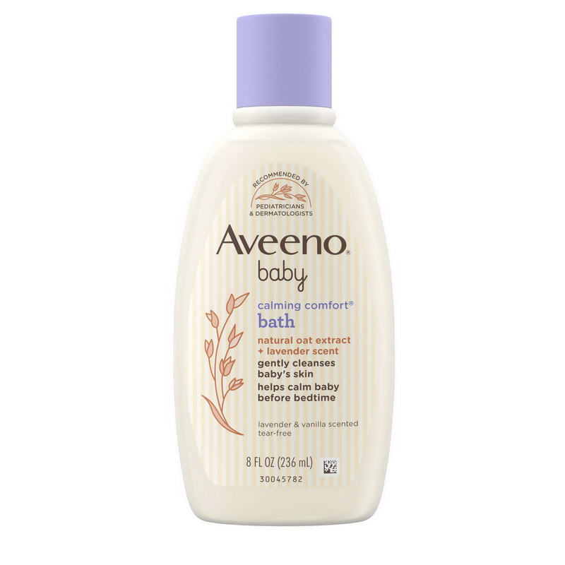 Aveeno Baby进口代理批发 Aveeno 婴儿镇静舒适沐浴薰衣草和香草味，8 液量盎司，每盒 3 件，每箱 8 件