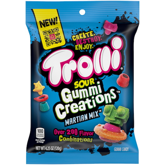 酷牌库|商品详情-TROLLI进口代理批发 Trolli Gummi Creations，4.25 盎司，每箱 12 颗