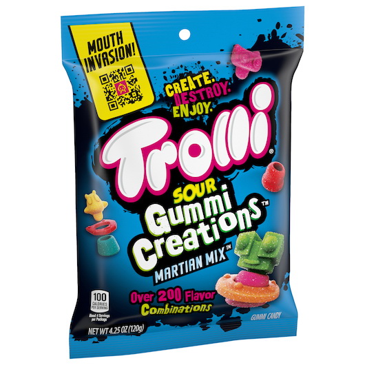 酷牌库|商品详情-TROLLI进口代理批发 Trolli Gummi Creations，4.25 盎司，每箱 12 颗