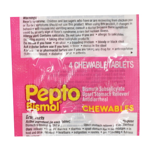 酷牌库|商品详情-Pepto-Bismol进口代理批发 Pepto-Bismol 常规强度原味盒装，4 片，每箱 12 片