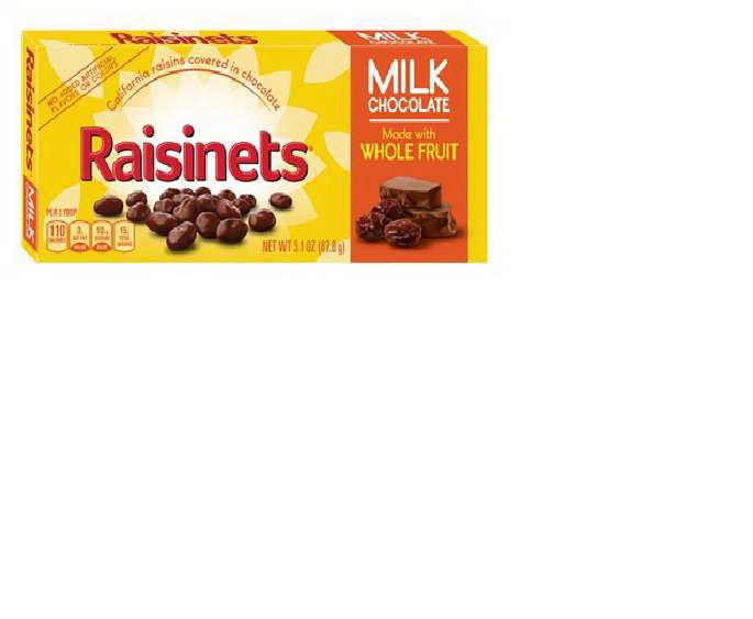 Raisinets进口代理批发 Raisinets 牛奶优惠展示盒，3.1 盎司，每箱 15 件