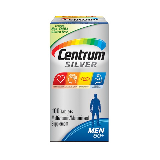 Centrum Silver进口代理批发 Centrum Silver Silver 男士 Flex 50+ 多种维生素，每份 100 粒，每盒 3 粒，每箱 4 粒