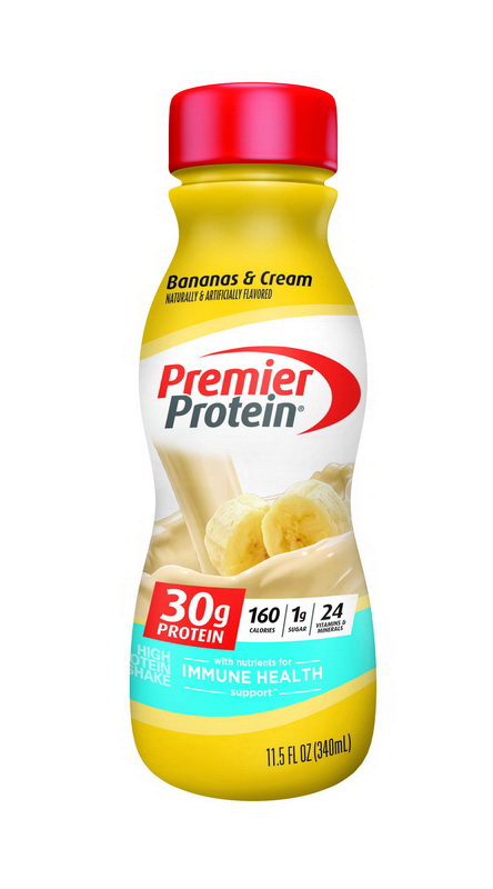 Premier Protein进口代理批发 Premier Protein 蛋白奶昔香蕉，11.5 液量盎司，每箱 12 粒