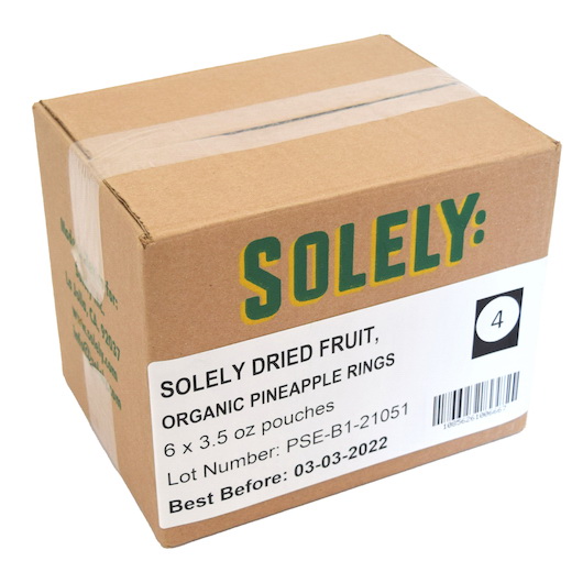 酷牌库|商品详情-Solely进口代理批发 单干菠萝圈，3.5 盎司，每箱 6 个