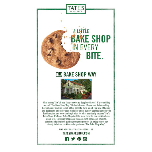 酷牌库|商品详情-Tate's Bake Shop进口代理批发 Tate's Bake Shop 无麸质巧克力饼干，7 盎司，每箱 6 块